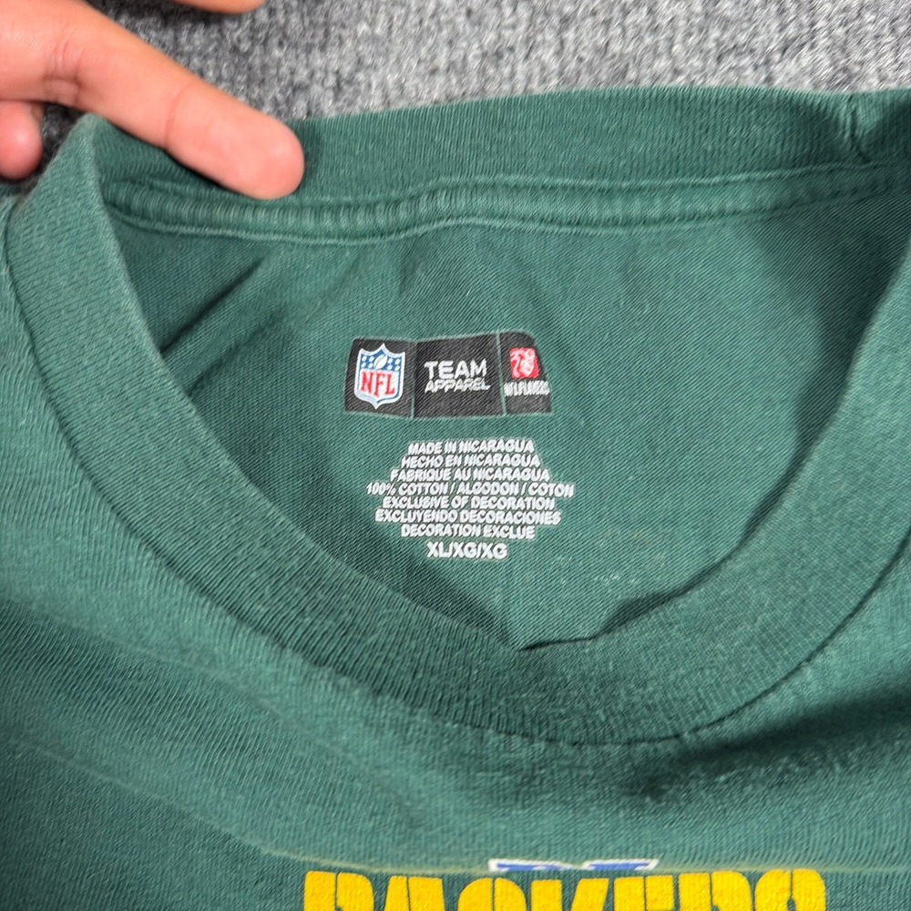 Green‎ Bay Packers Donald Driver 80 Shirt Men XL Green NFL Team Apparel - Picture 3 of 8